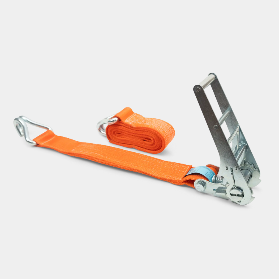 Schwerlast-Spanngurt 10,000 daN 75 mm – mit Druckratsche und Profilhaken