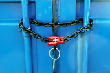 Container Türöffnungssicherungskette - Metallkette 90 cm mit Parallelhaken