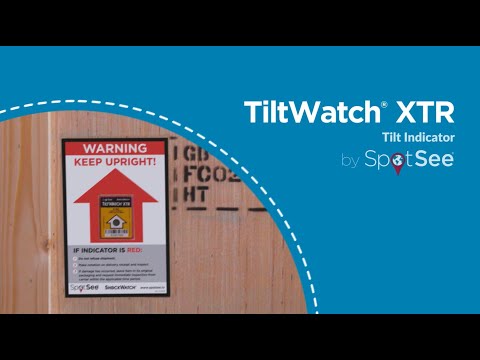 TiltWatch XTR – mechanischer Neigungs-/Kippindikator für aufrechten Transport